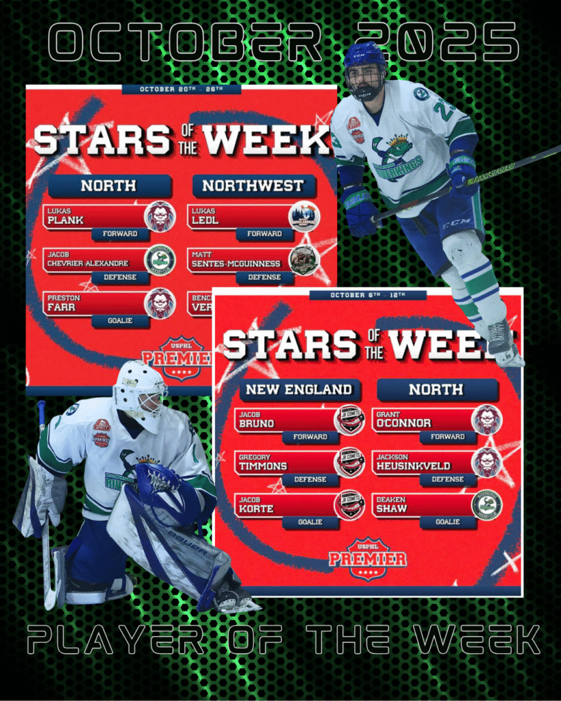 Deaken Shaw & Jacob Chevrier‑Alexander USPHL Stars of the Week